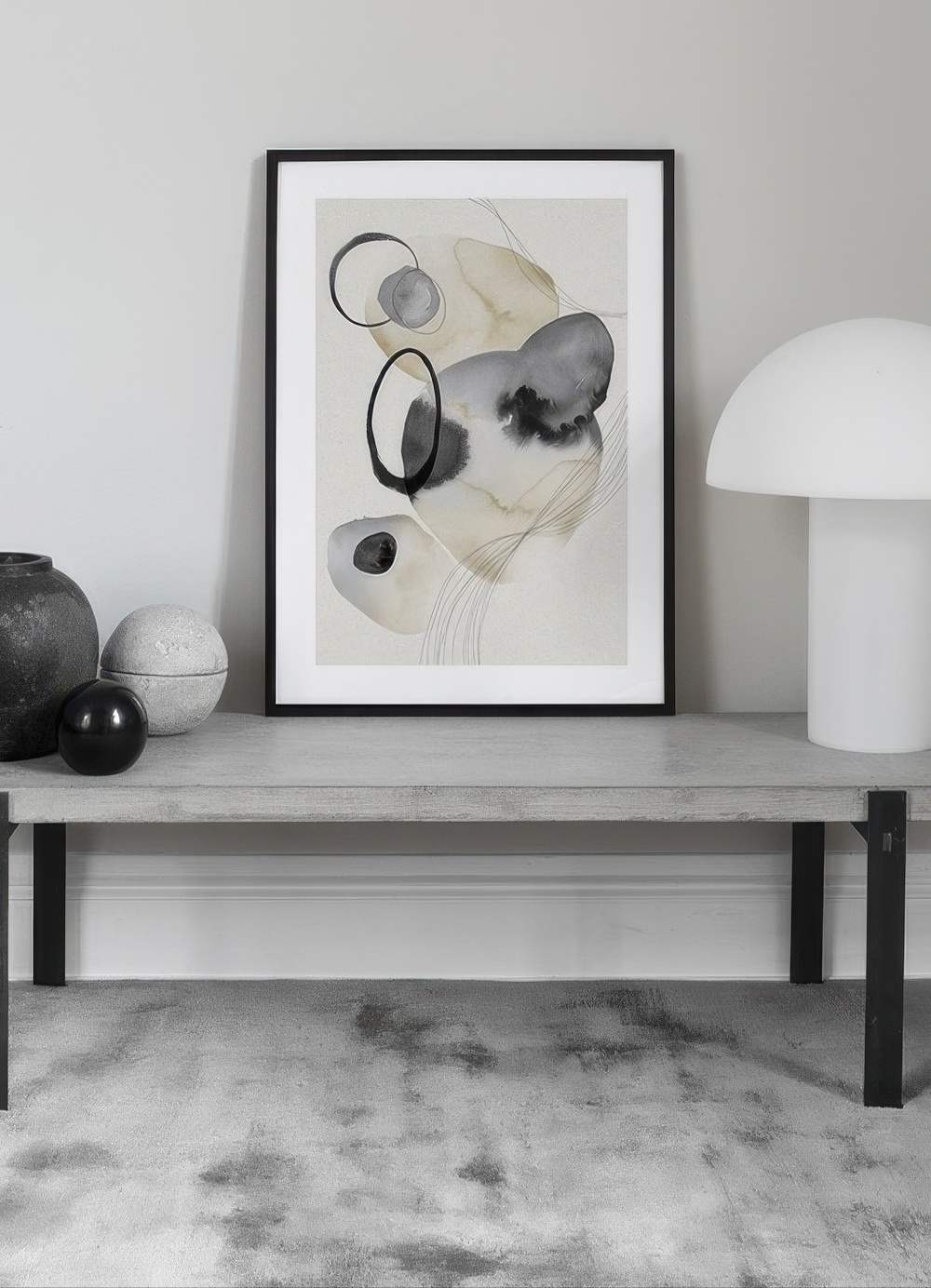 Watercolor Circles No2 Print