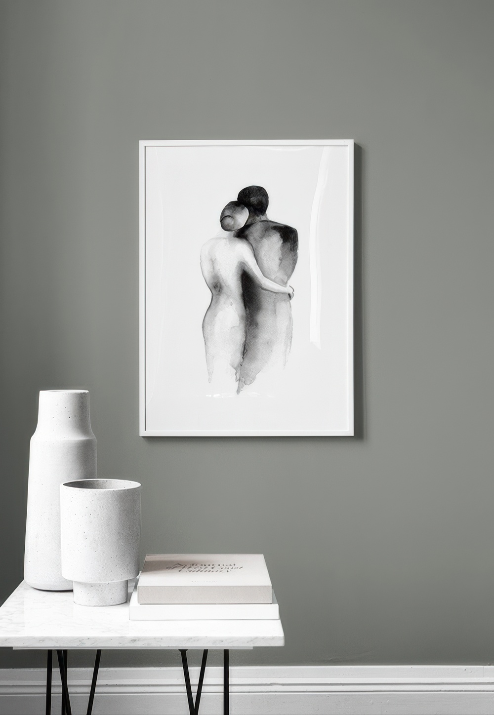Watercolor Embrace Print