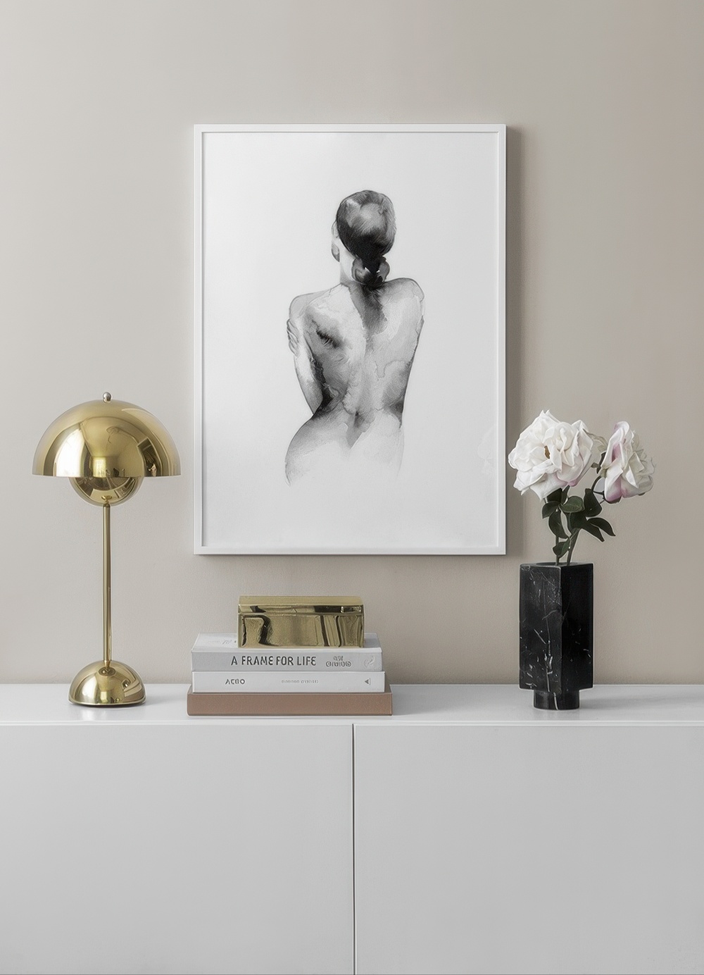 Watercolor Nude Print