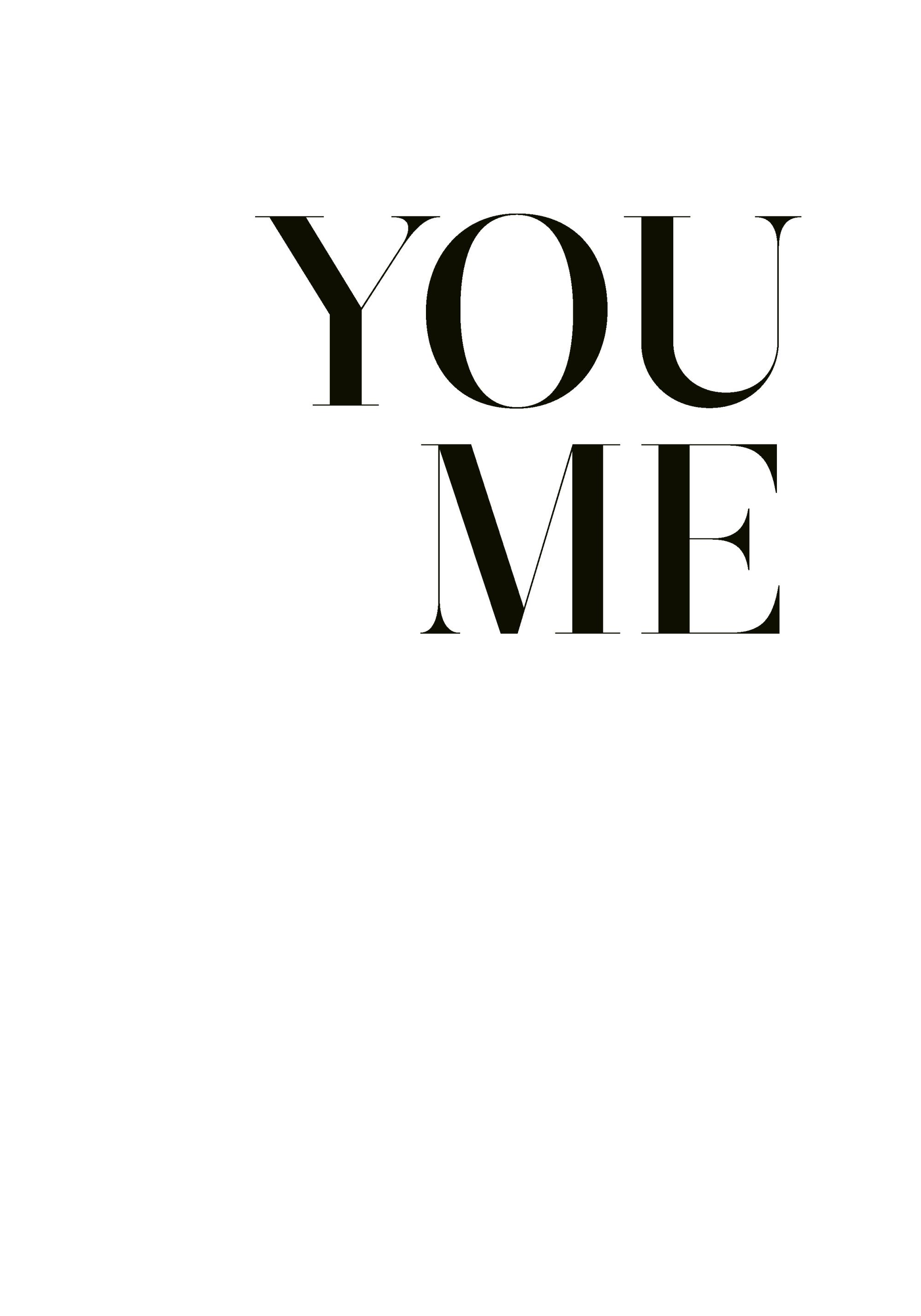 You & Me Print