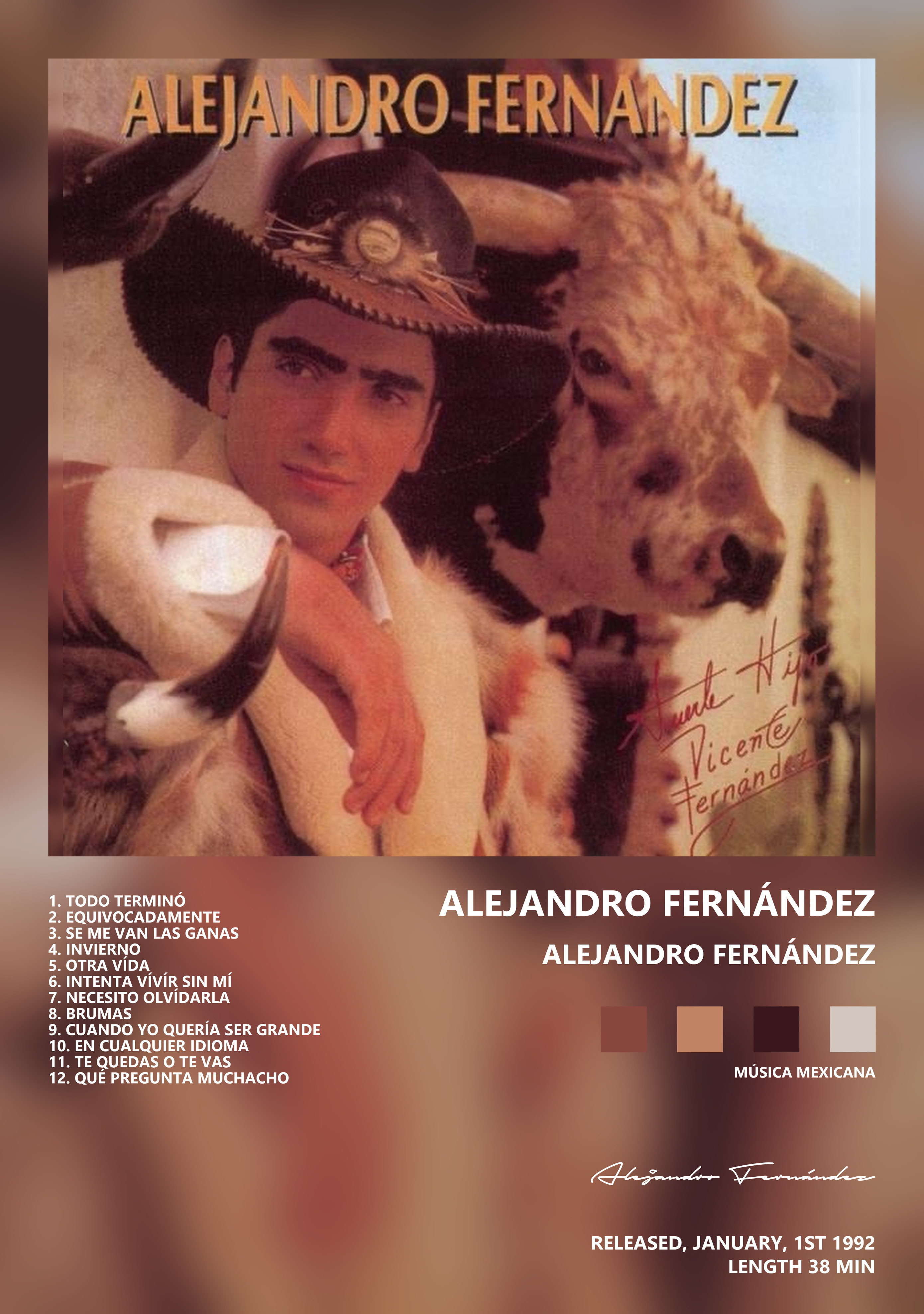 Музыкальный постер: Alejandro Fernández — Alejandro Fernández