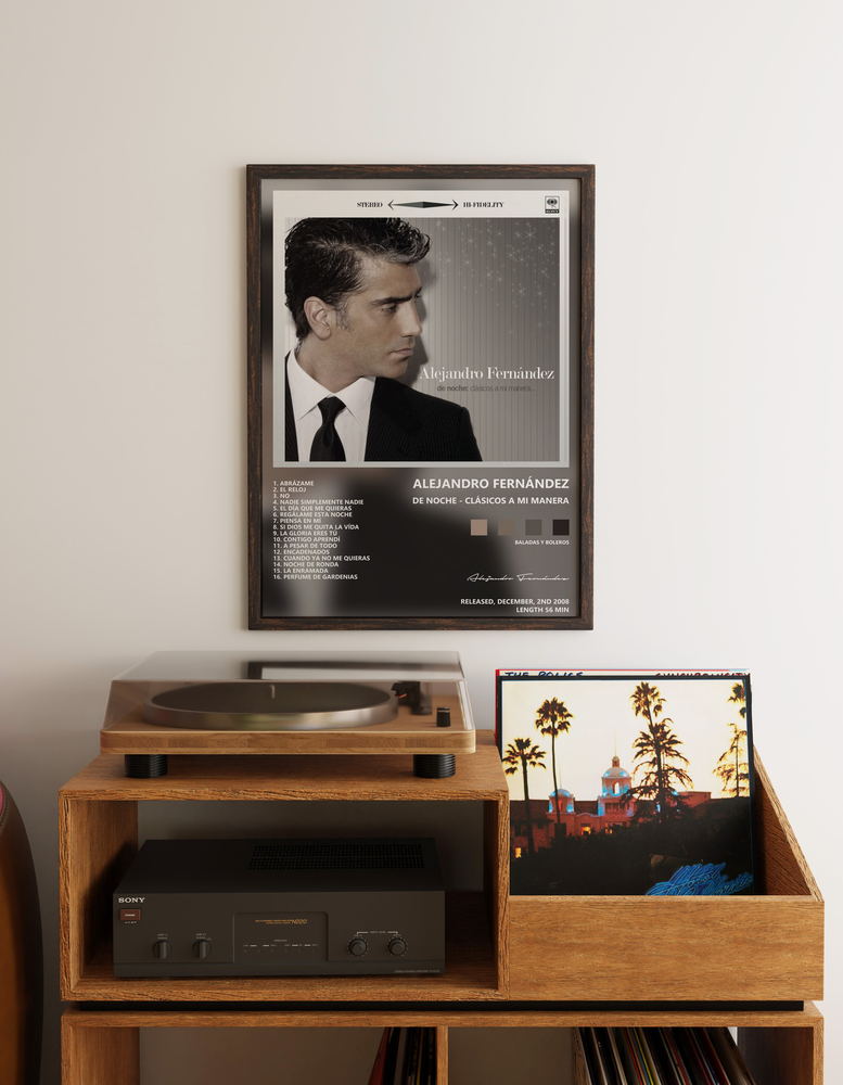Музыкальный постер: Alejandro Fernández — De Noche - Clásicos a Mi Manera