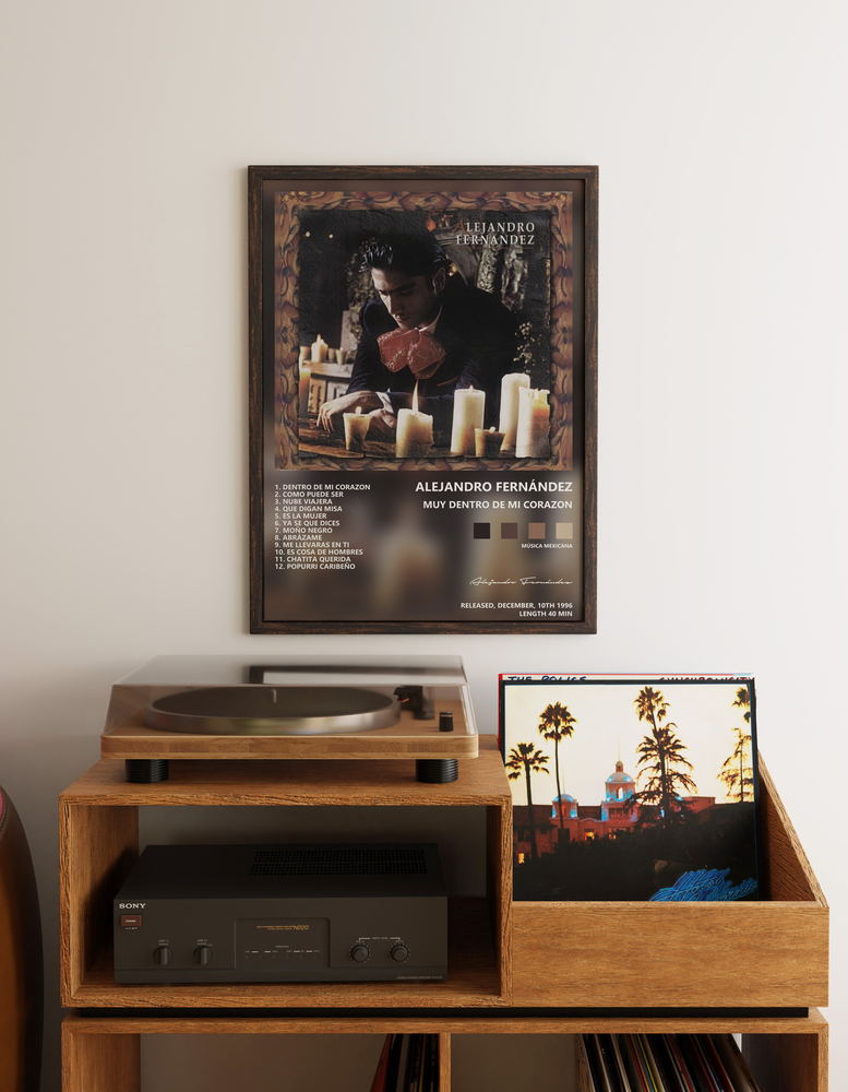 Музыкальный постер: Alejandro Fernández — Muy Dentro de Mi Corazon