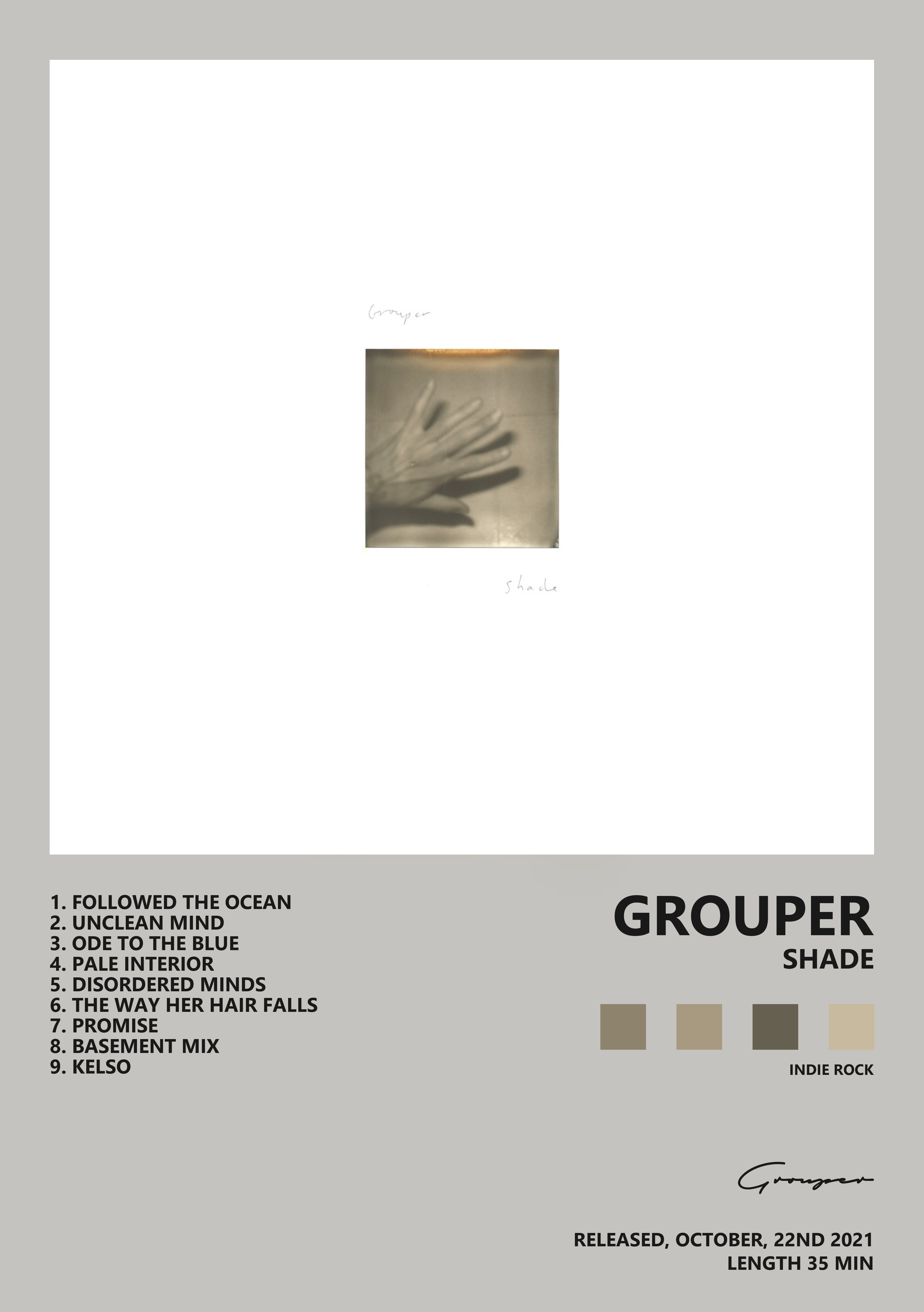 Музыкальный постер: Grouper — Shade