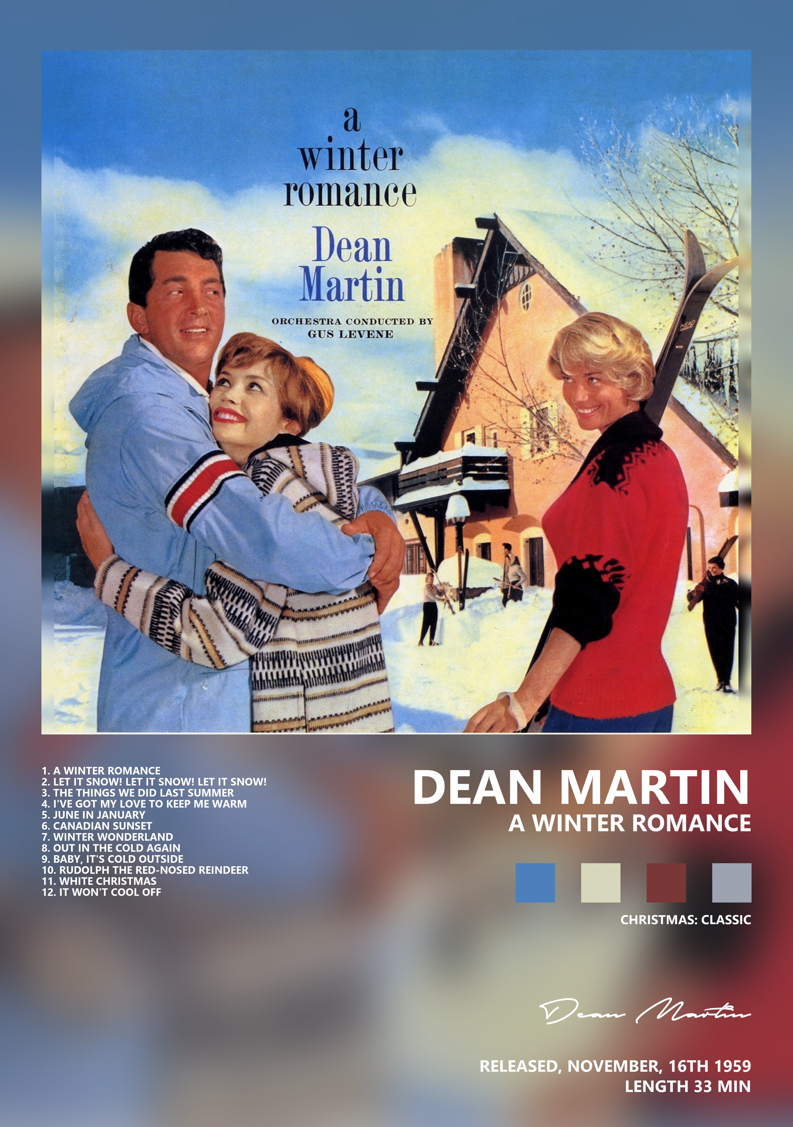 Музыкальный постер: Dean Martin — A Winter Romance