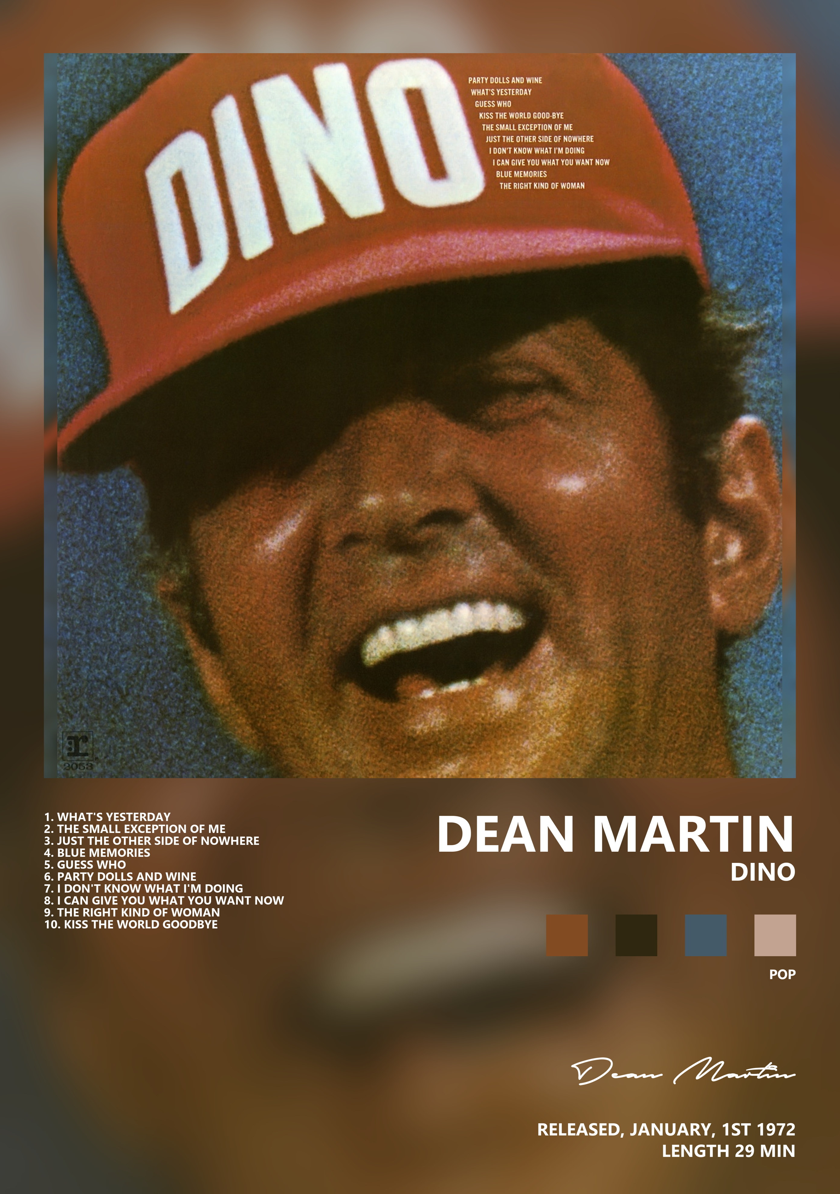 Музыкальный постер: Dean Martin — Dino