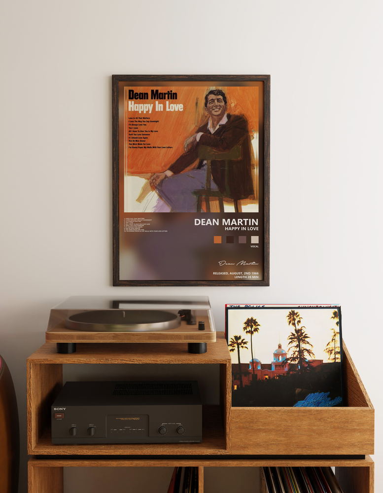 Музыкальный постер: Dean Martin — Happy In Love
