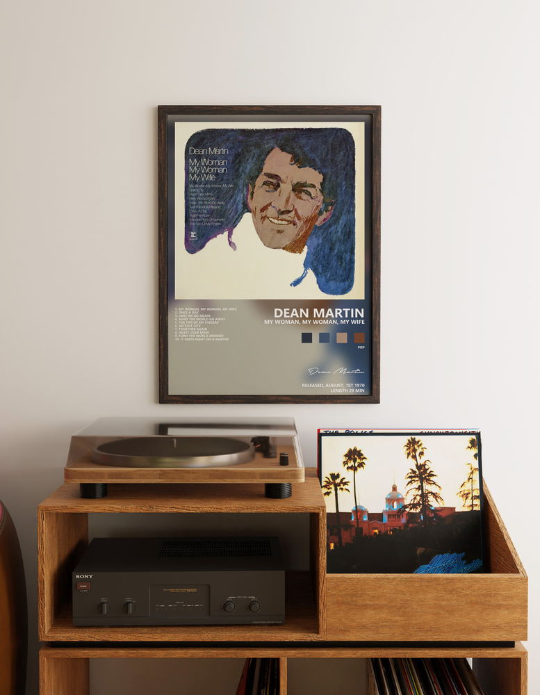Music poster: Dean Martin — My Woman My Woman My Wife