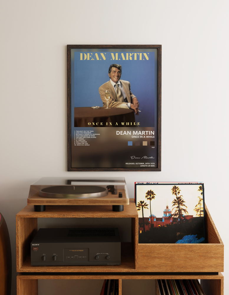 Music poster: Dean Martin — Once In a While