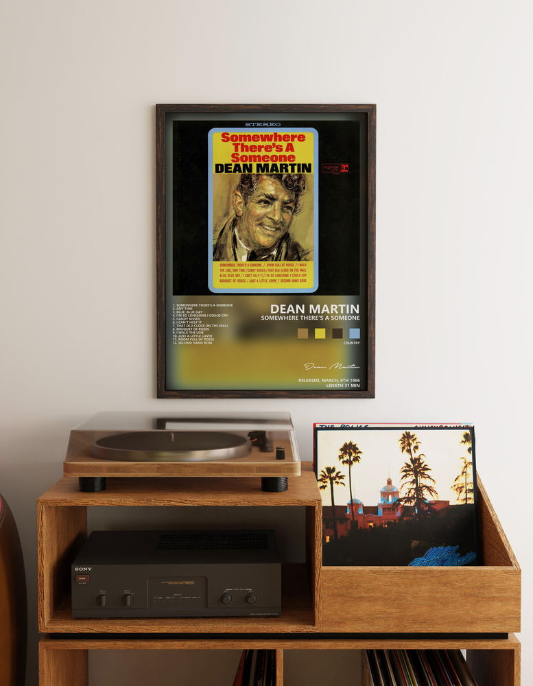 Музыкальный постер: Dean Martin — Somewhere Theres a Someone