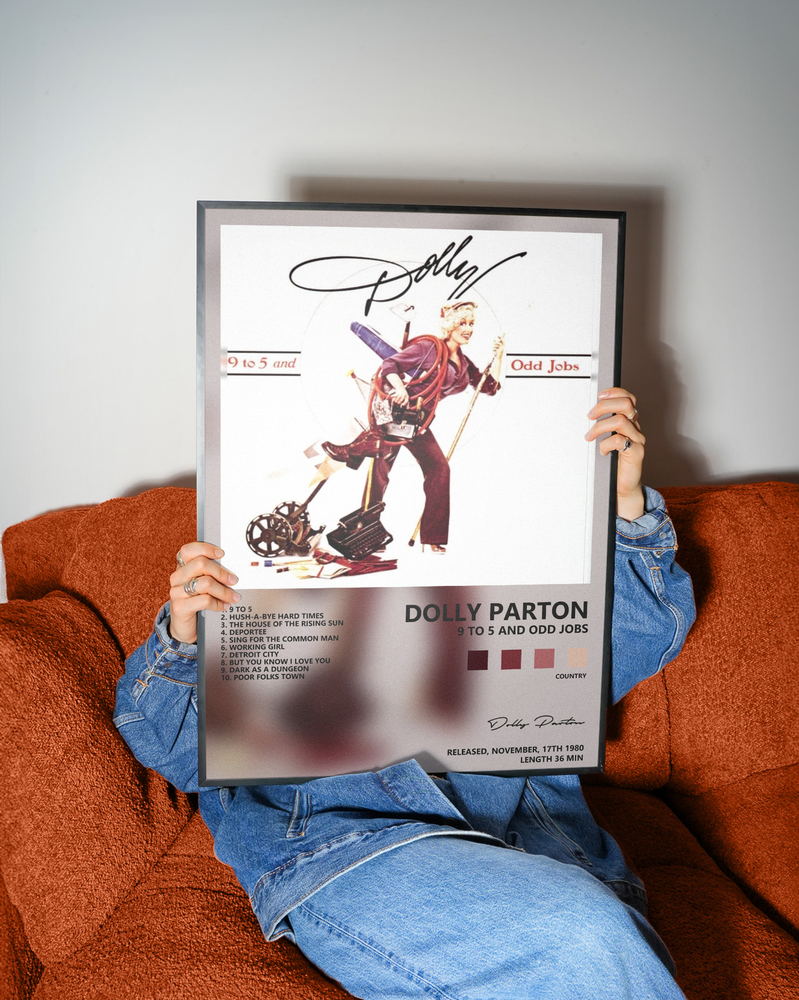 Музыкальный постер: Dolly Parton — 9 to 5 and Odd Jobs