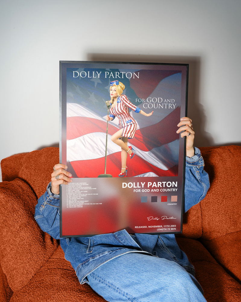 Музыкальный постер: Dolly Parton — For God and Country