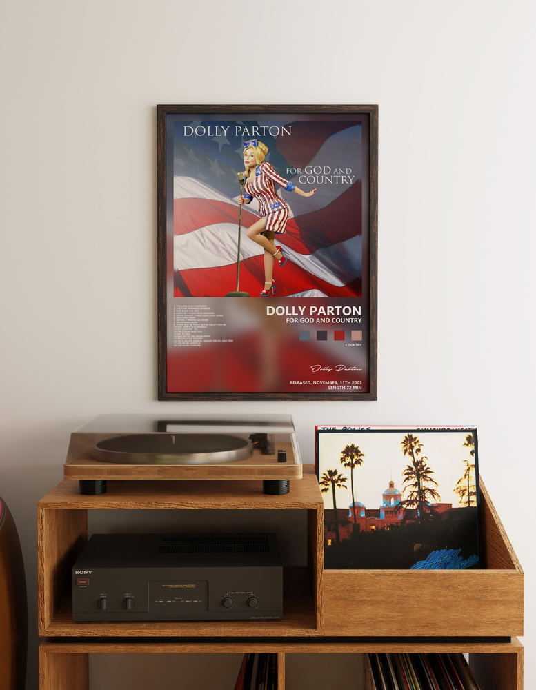 Музыкальный постер: Dolly Parton — For God and Country