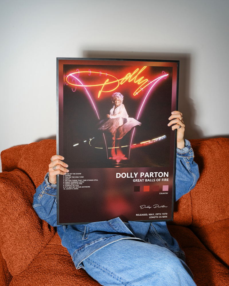 Music poster: Dolly Parton — Great Balls of Fire