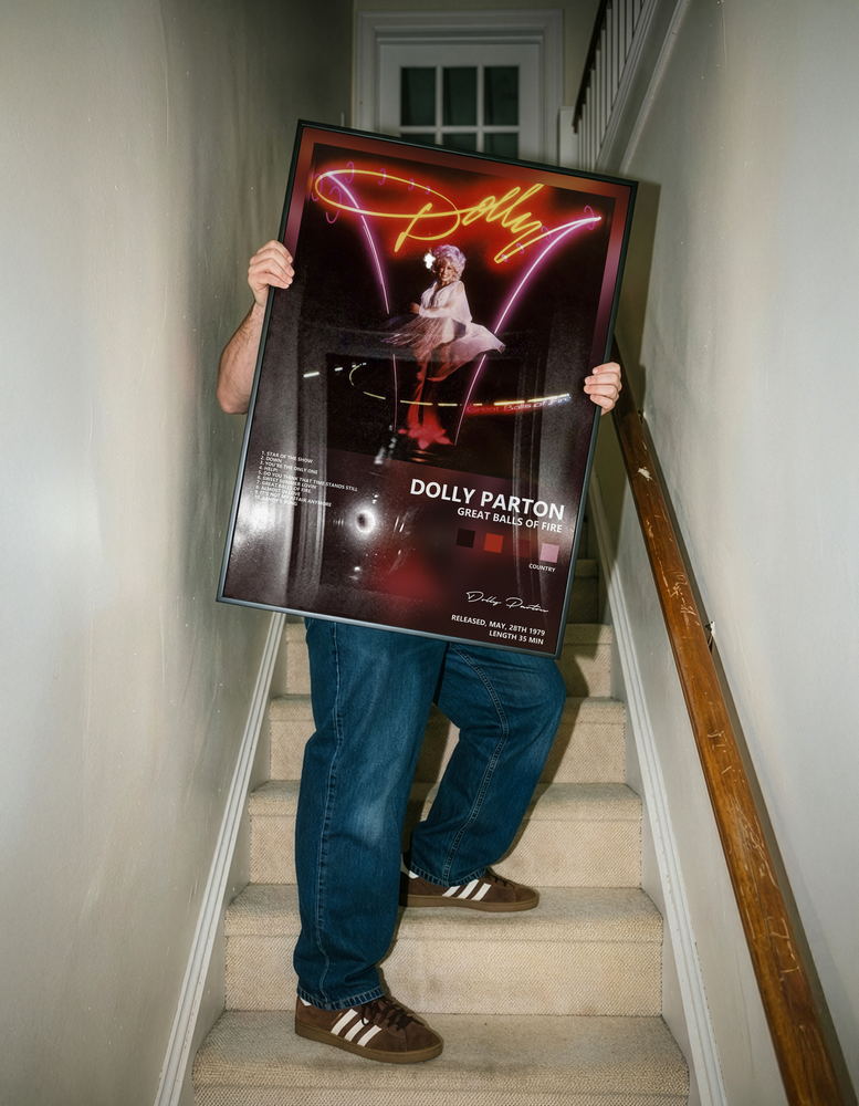 Music poster: Dolly Parton — Great Balls of Fire