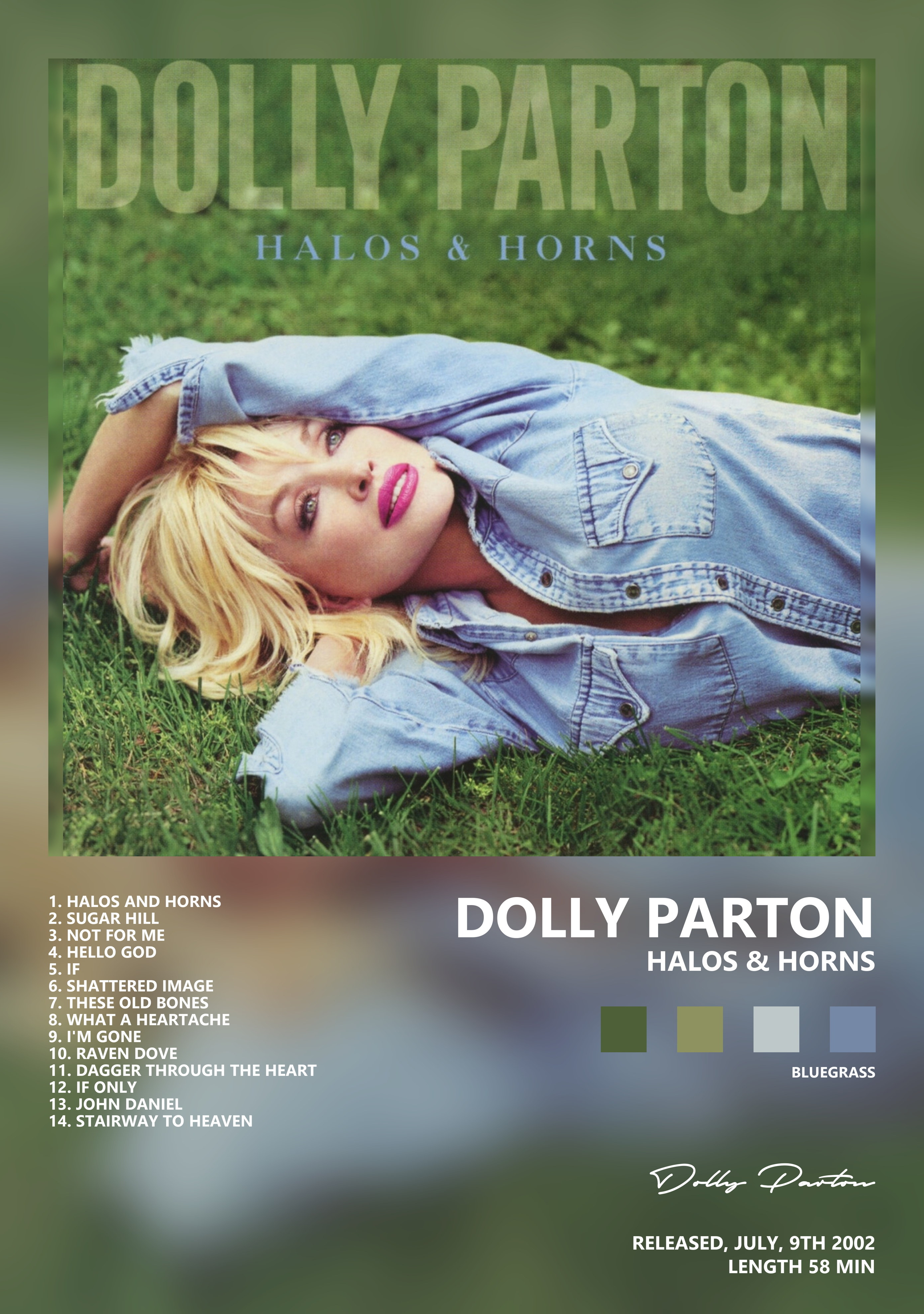 Музыкальный постер: Dolly Parton — Halos Horns