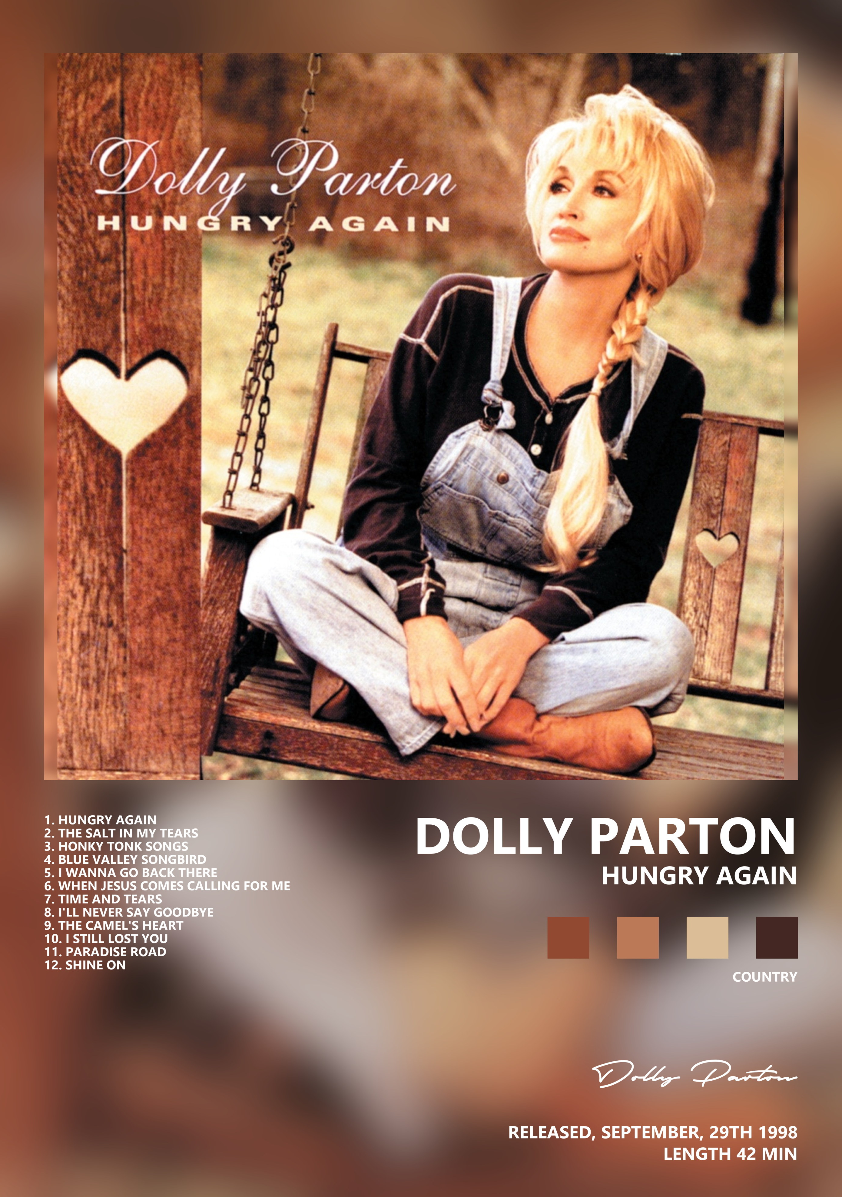 Музыкальный постер: Dolly Parton — Hungry Again
