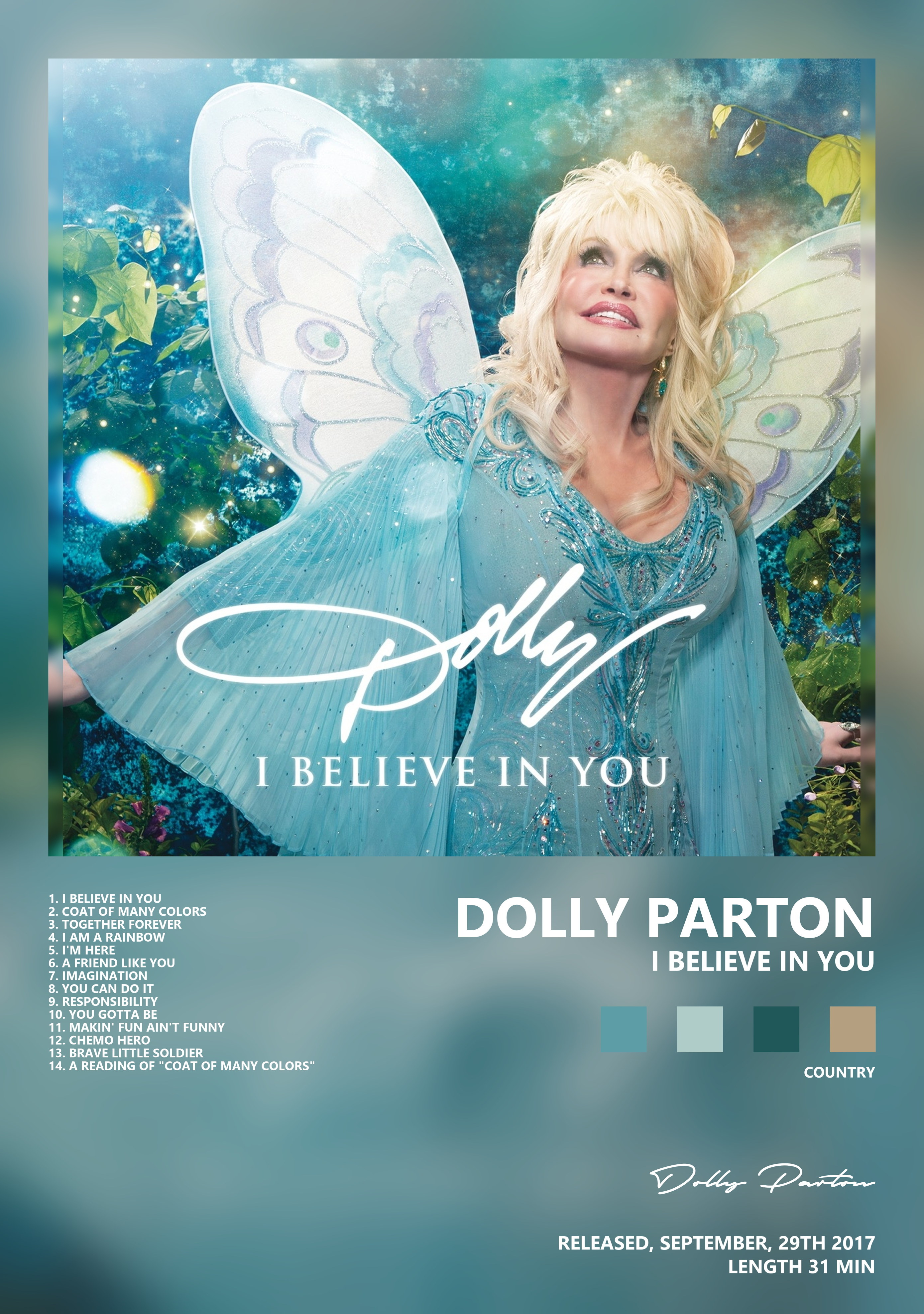 Музыкальный постер: Dolly Parton — I Believe in You
