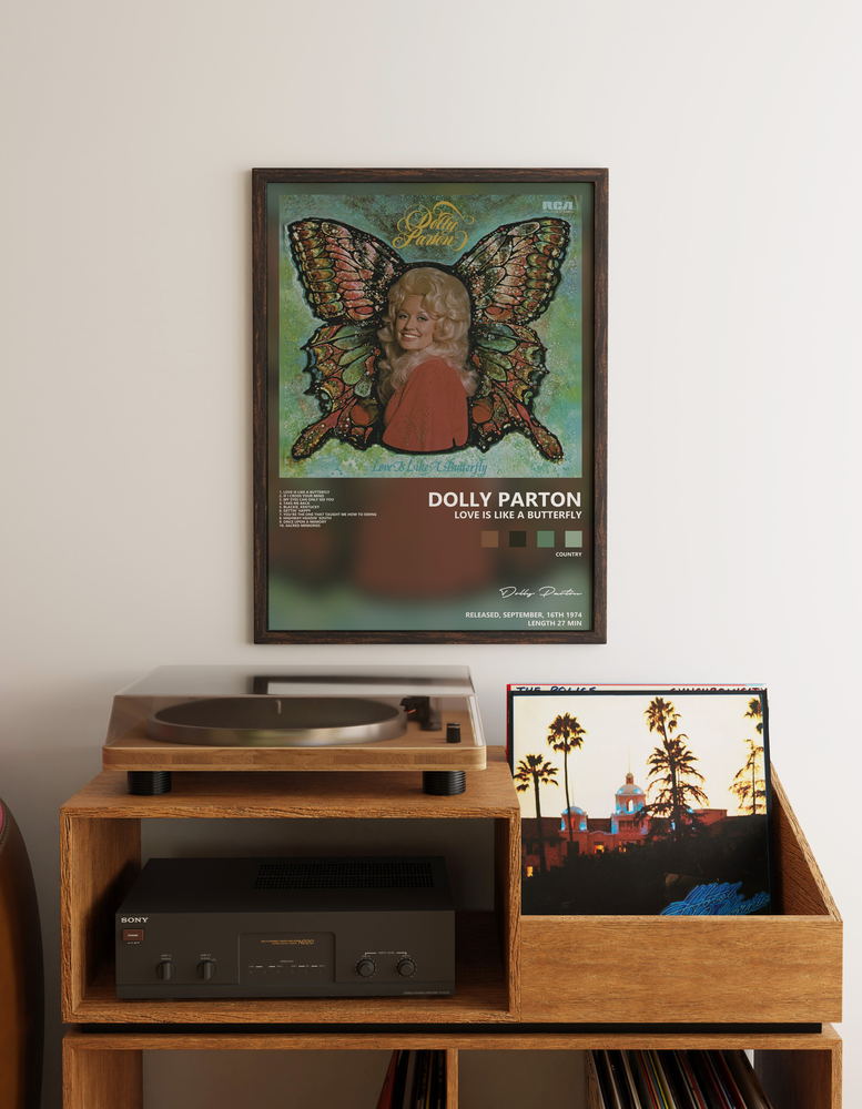 Music poster: Dolly Parton — Love Is Like a Butterfly