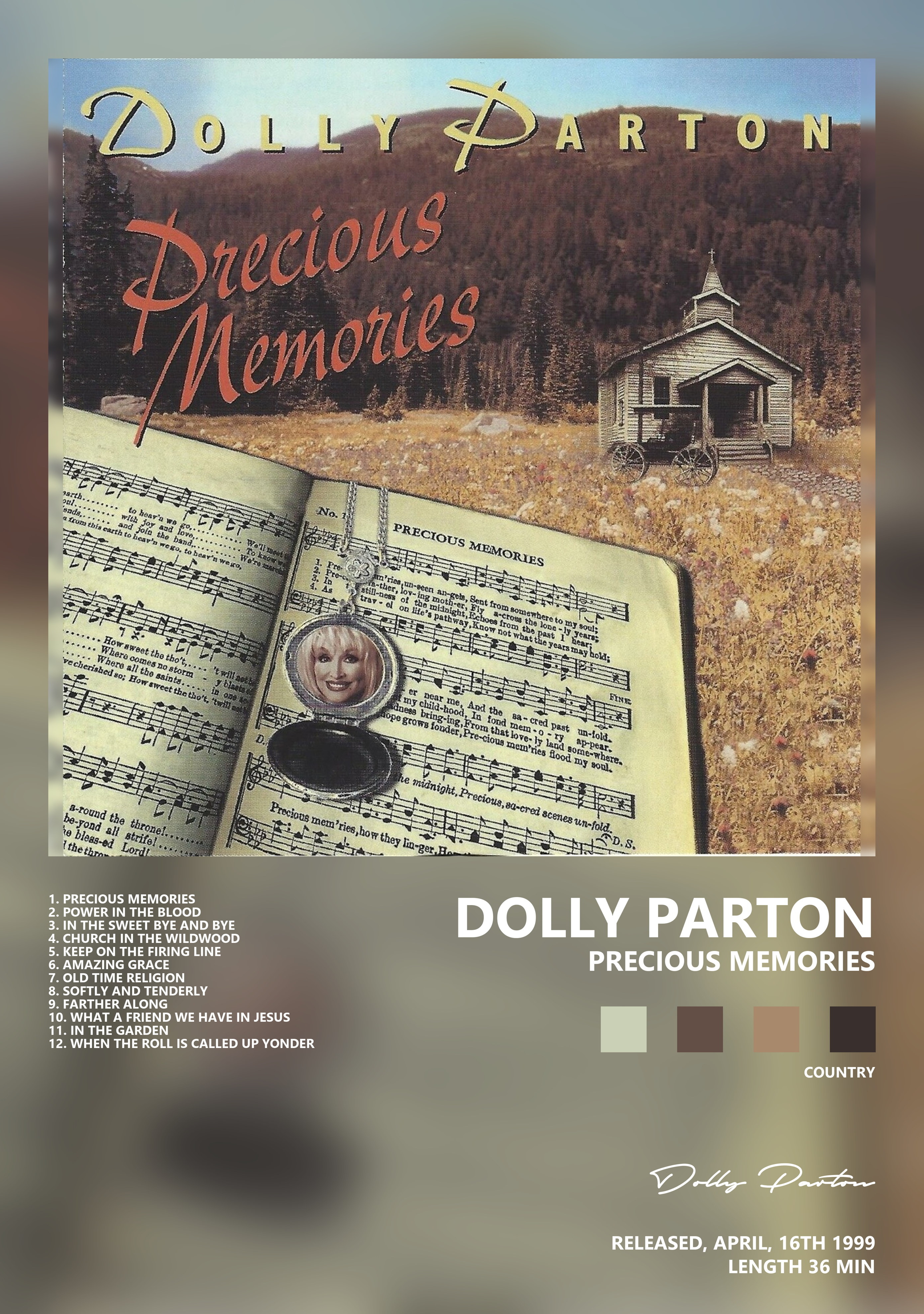 Музыкальный постер: Dolly Parton — Precious Memories