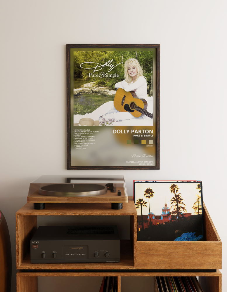 Music poster: Dolly Parton — Pure Simple