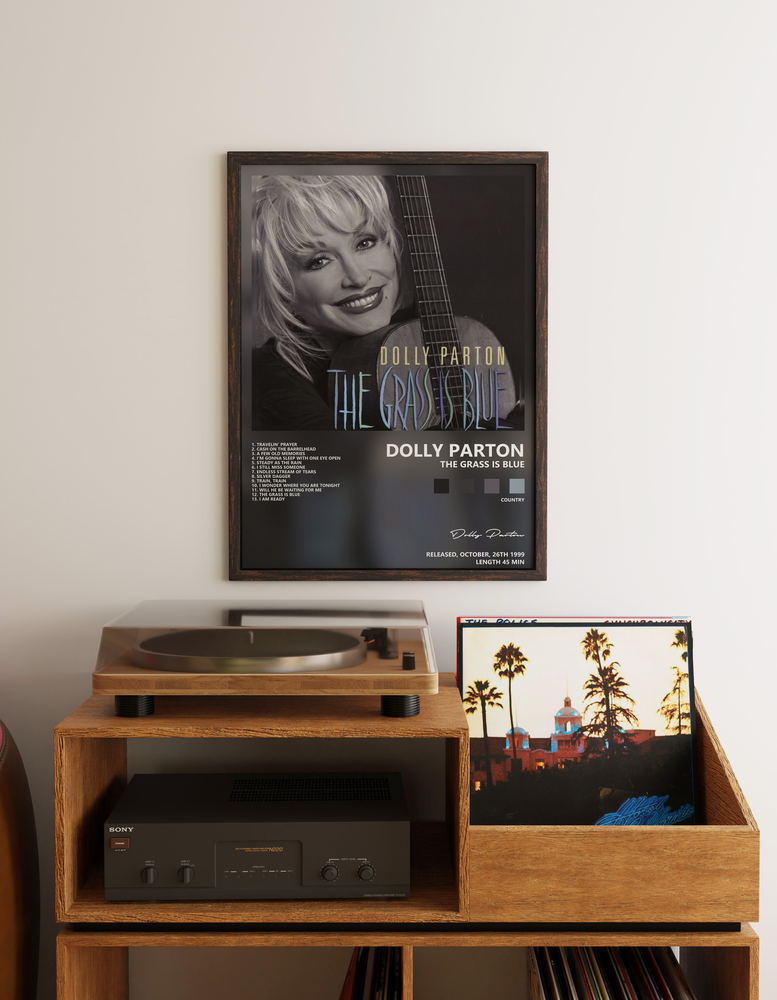 Музыкальный постер: Dolly Parton — The Grass Is Blue