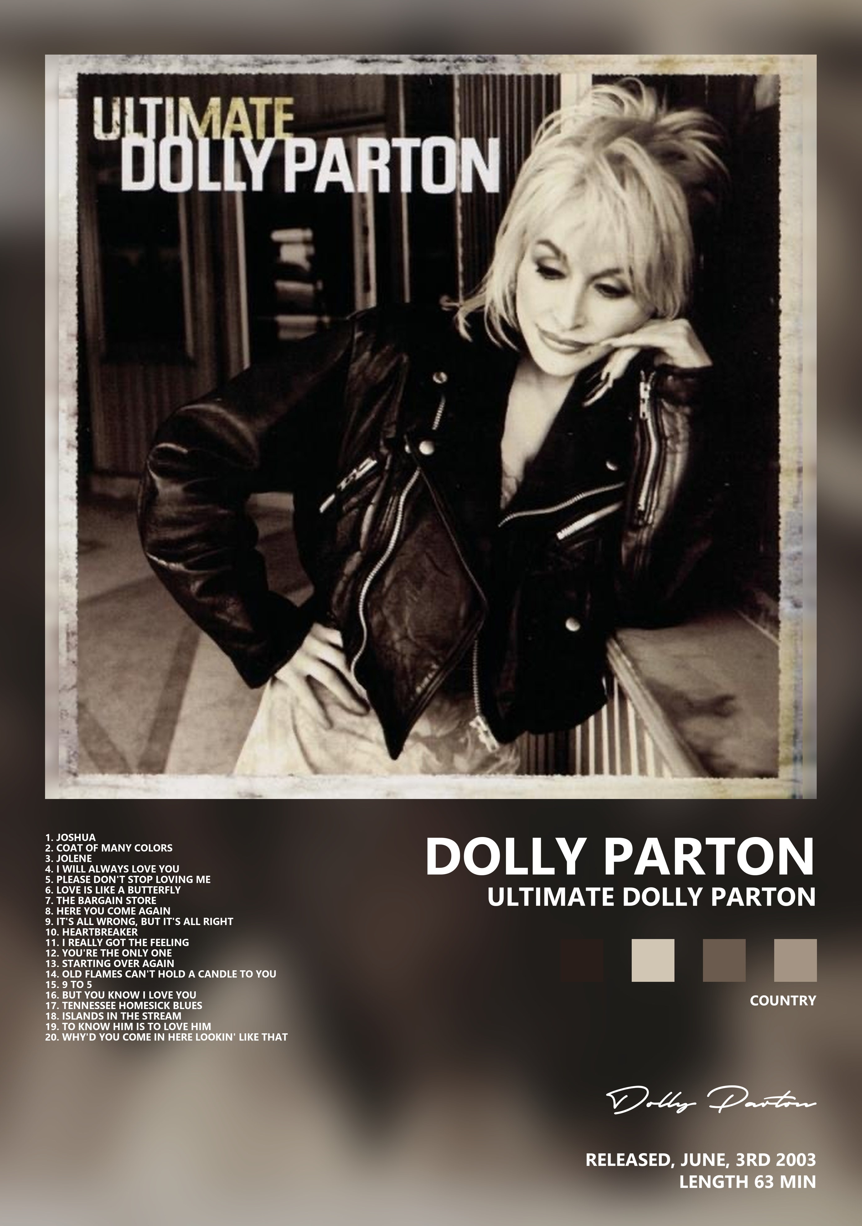 Музыкальный постер: Dolly Parton — Ultimate Dolly Parton