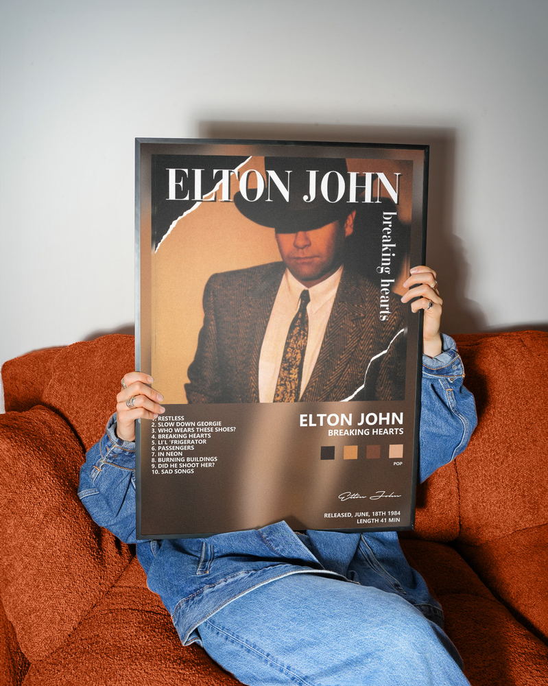 Музыкальный постер: Elton John — Breaking Hearts