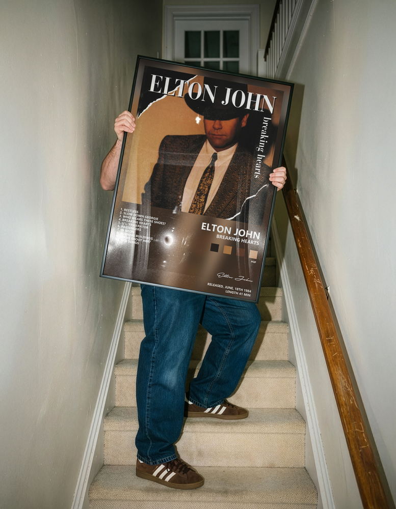 Музыкальный постер: Elton John — Breaking Hearts