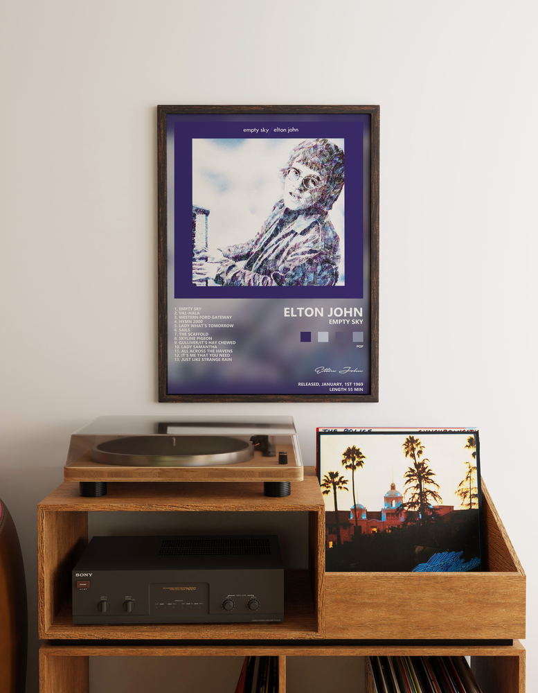 Музыкальный постер: Elton John — Empty Sky