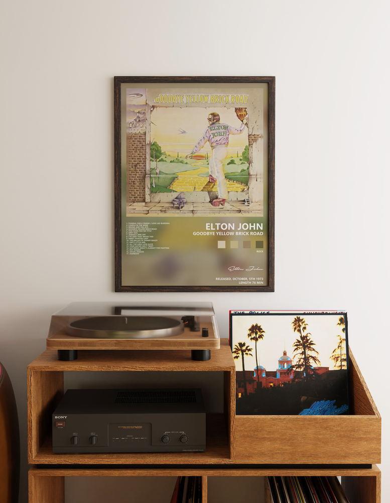 Музыкальный постер: Elton John — Goodbye Yellow Brick Road