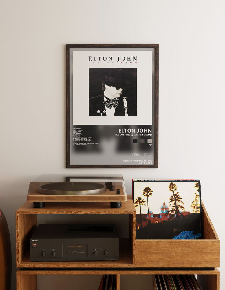 Музыкальный постер: Elton John — Ice On Fire Remastered