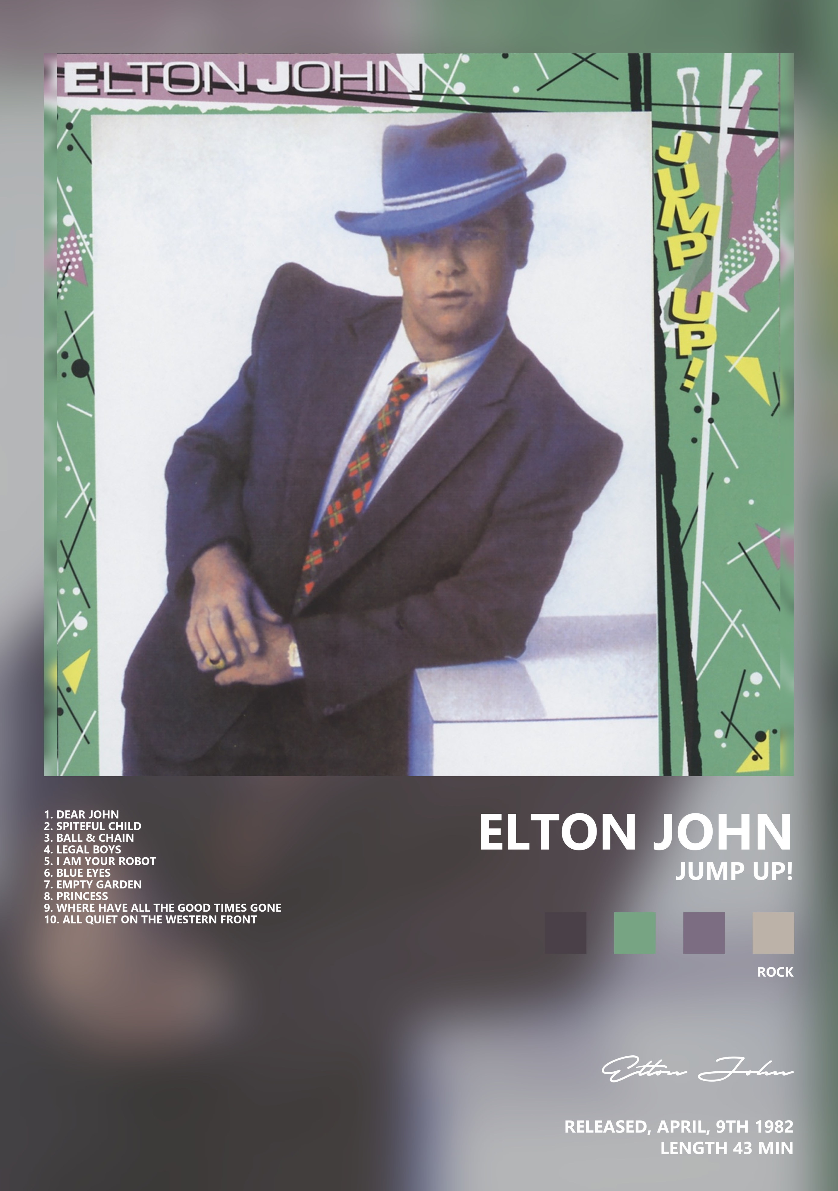 Музыкальный постер: Elton John — Jump Up