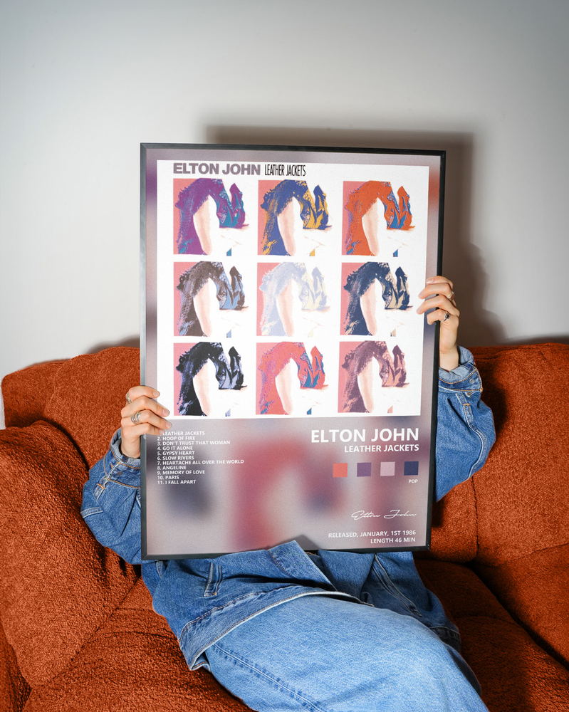 Музыкальный постер: Elton John — Leather Jackets