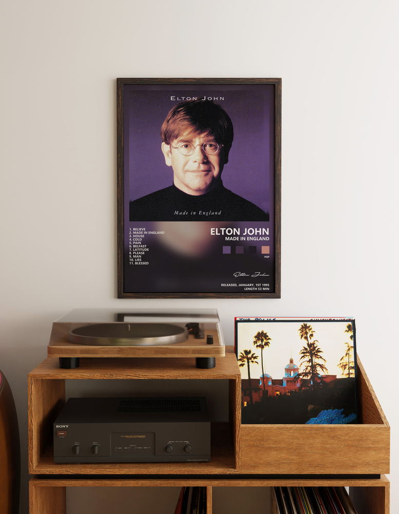 Музыкальный постер: Elton John — Made In England