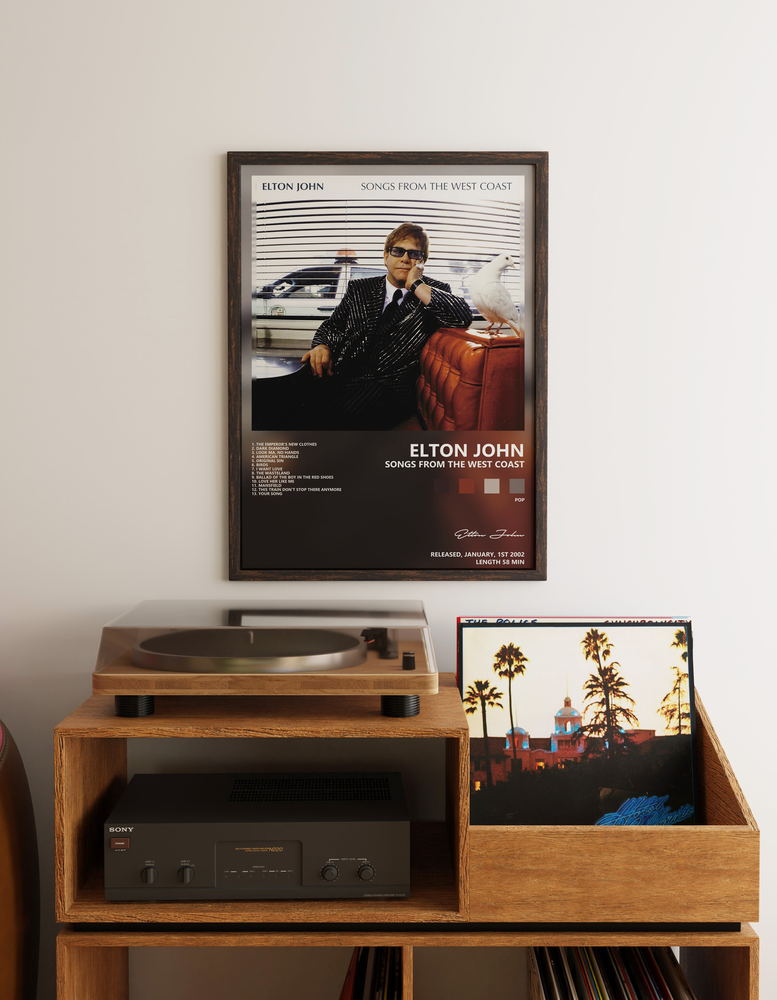 Музыкальный постер: Elton John — Songs from the West Coast