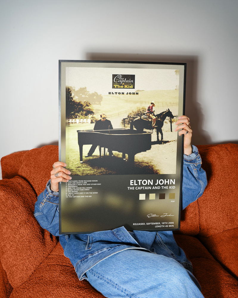 Music poster: Elton John — The Captain and The Kid