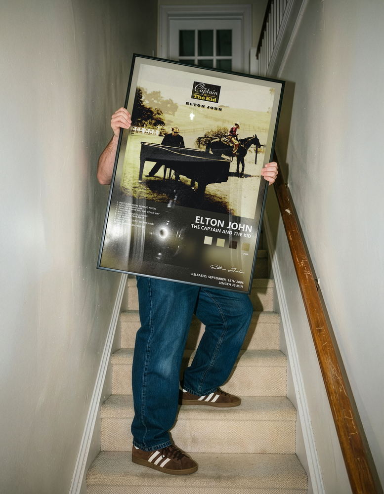 Music poster: Elton John — The Captain and The Kid