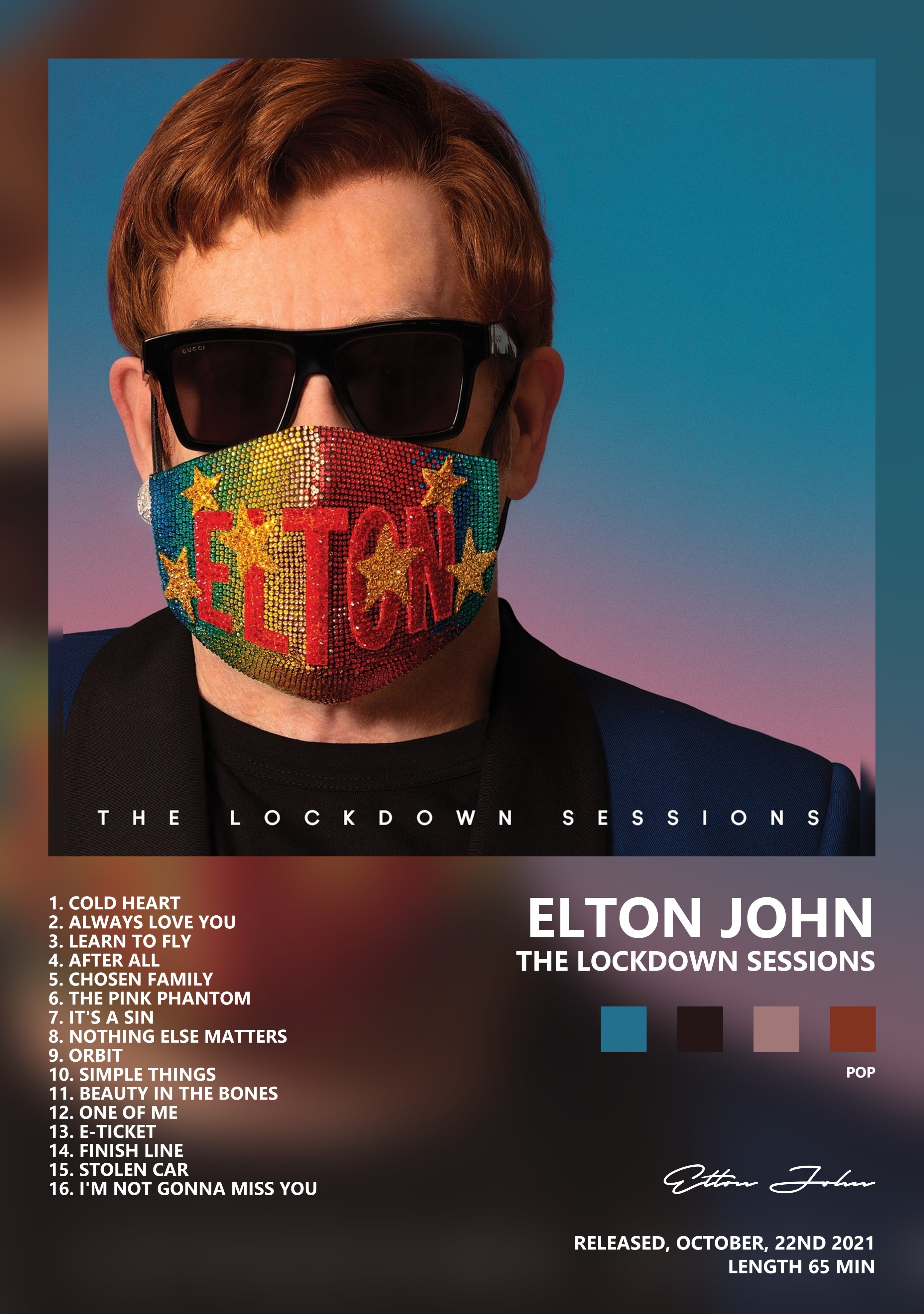 Музыкальный постер: Elton John — The Lockdown Sessions