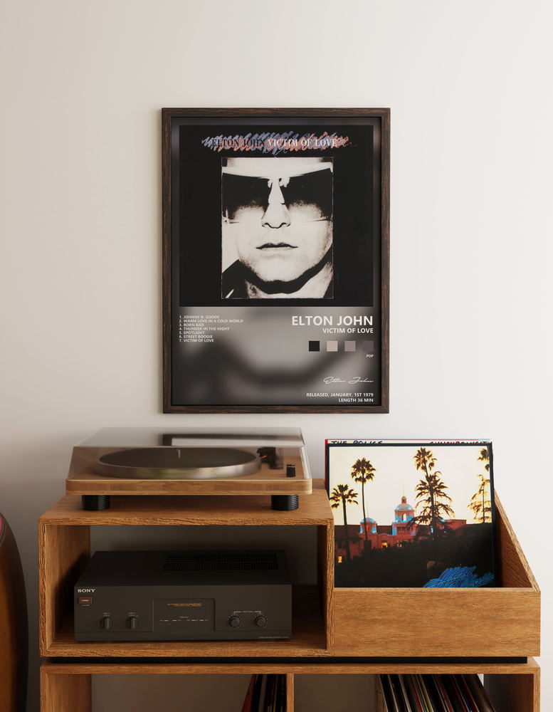 Музыкальный постер: Elton John — Victim of Love