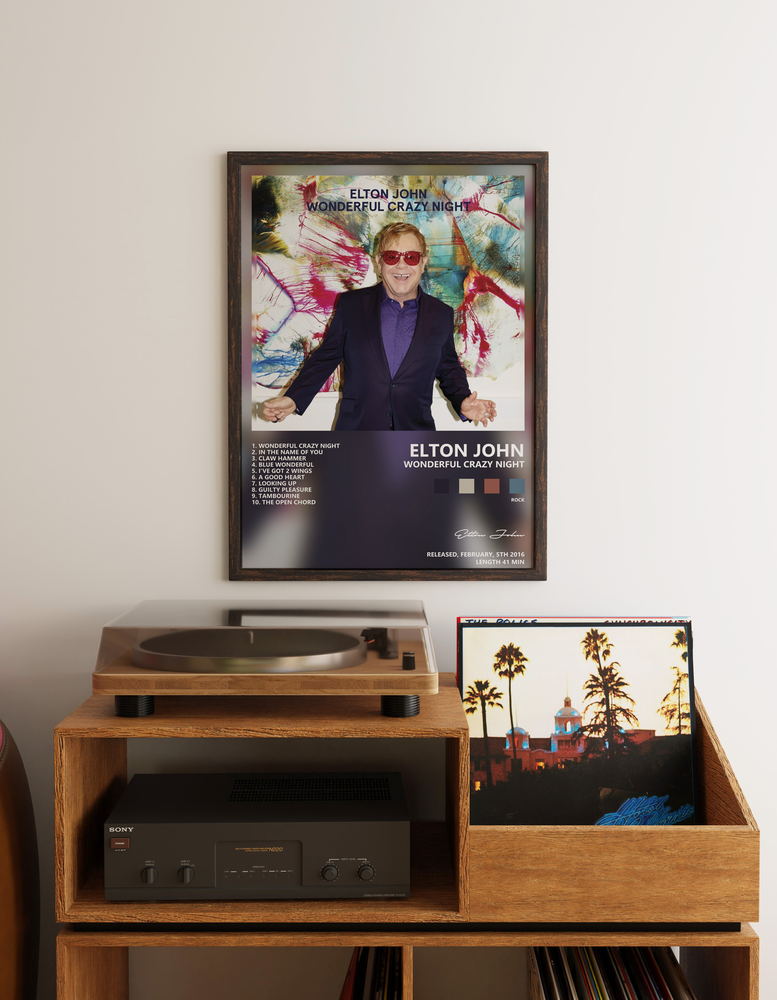 Музыкальный постер: Elton John — Wonderful Crazy Night