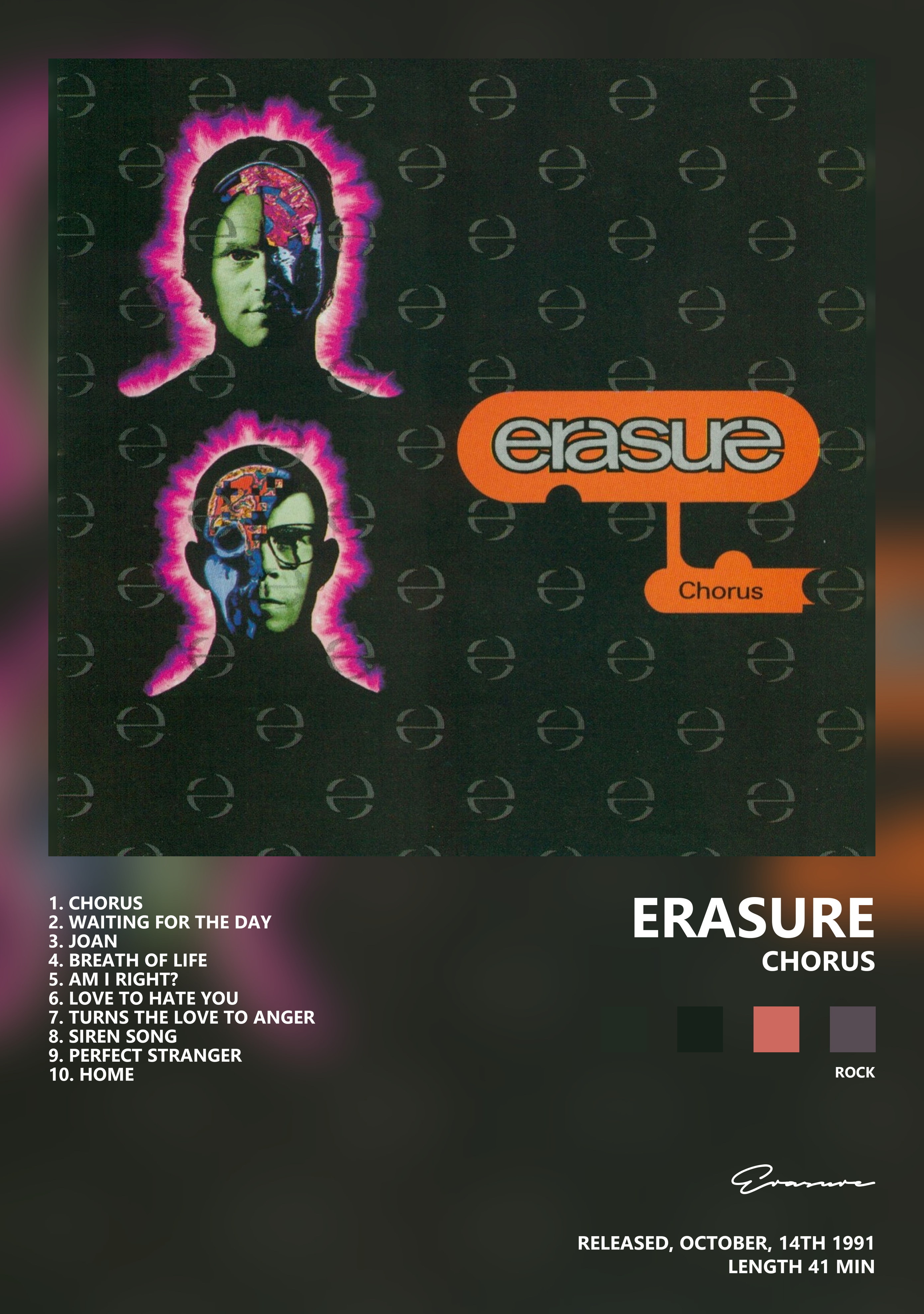 Музыкальный постер: Erasure — Chorus