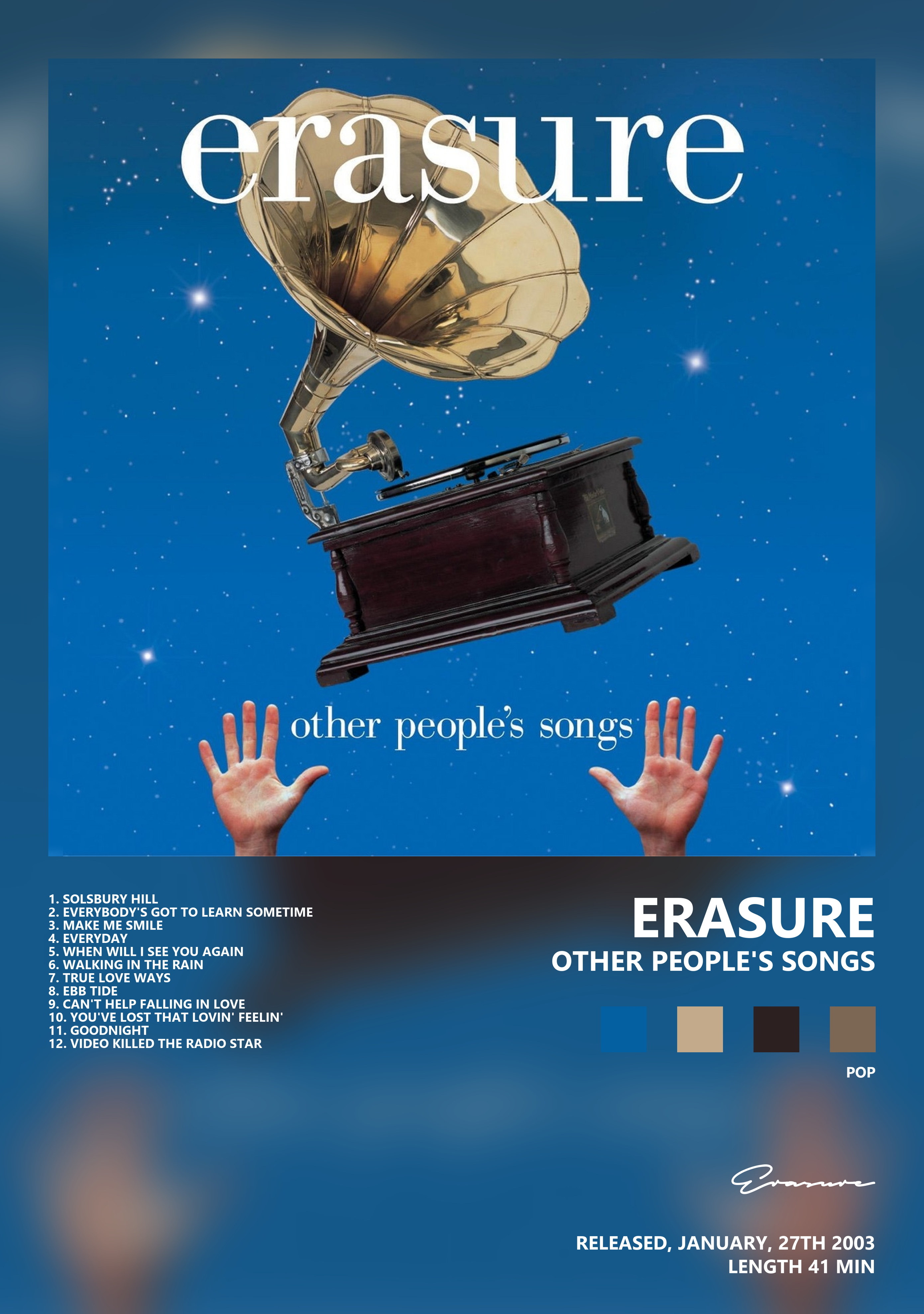 Музыкальный постер: Erasure — Other Peoples Songs