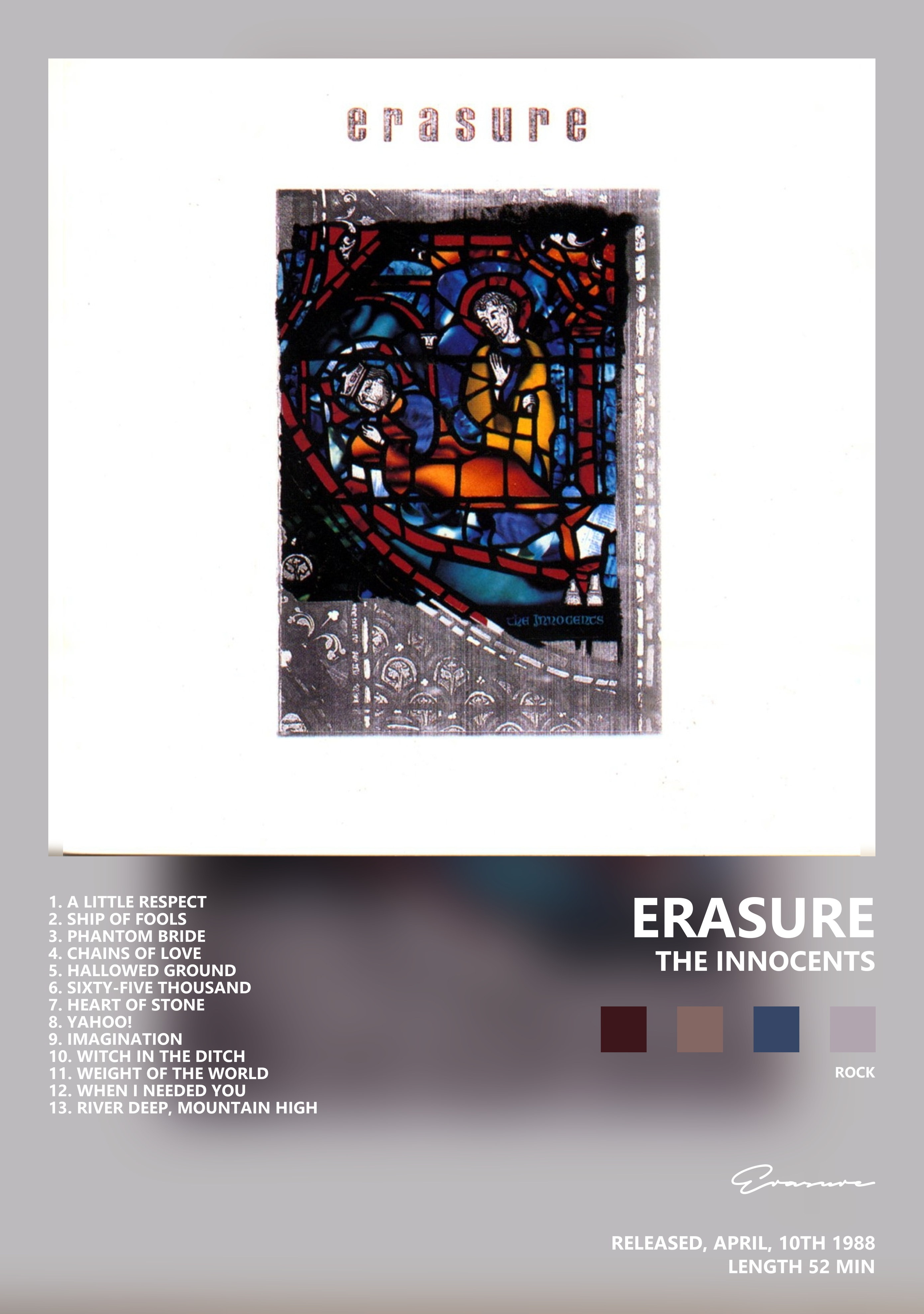 Музыкальный постер: Erasure — The Innocents