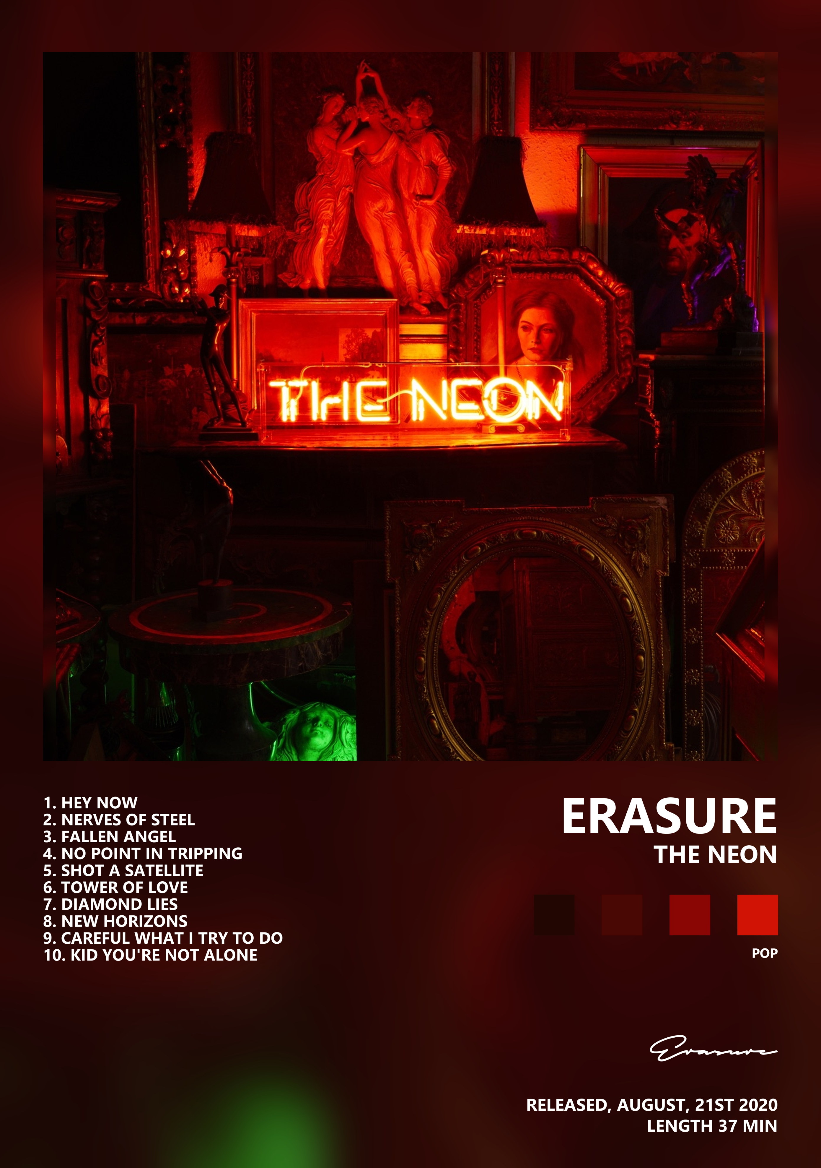 Музыкальный постер: Erasure — The Neon