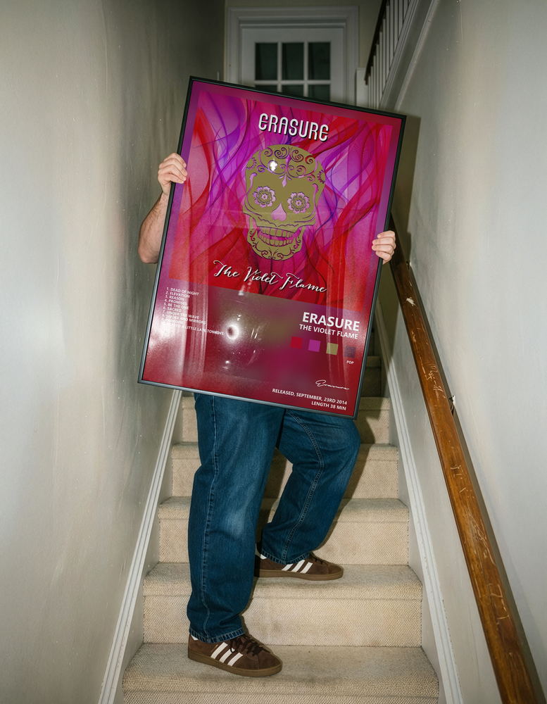 Music poster: Erasure — The Violet Flame