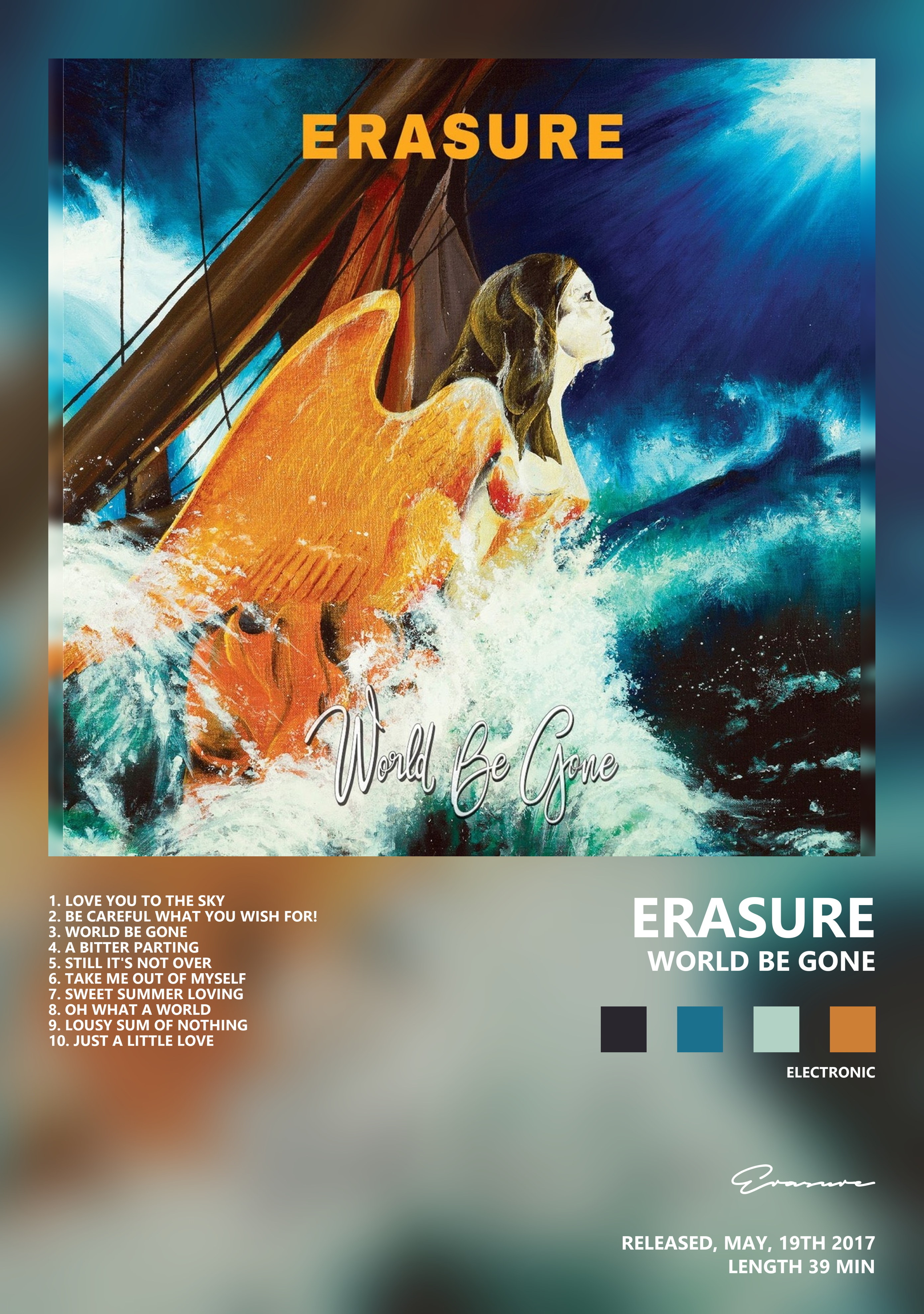 Музыкальный постер: Erasure — World Be Gone