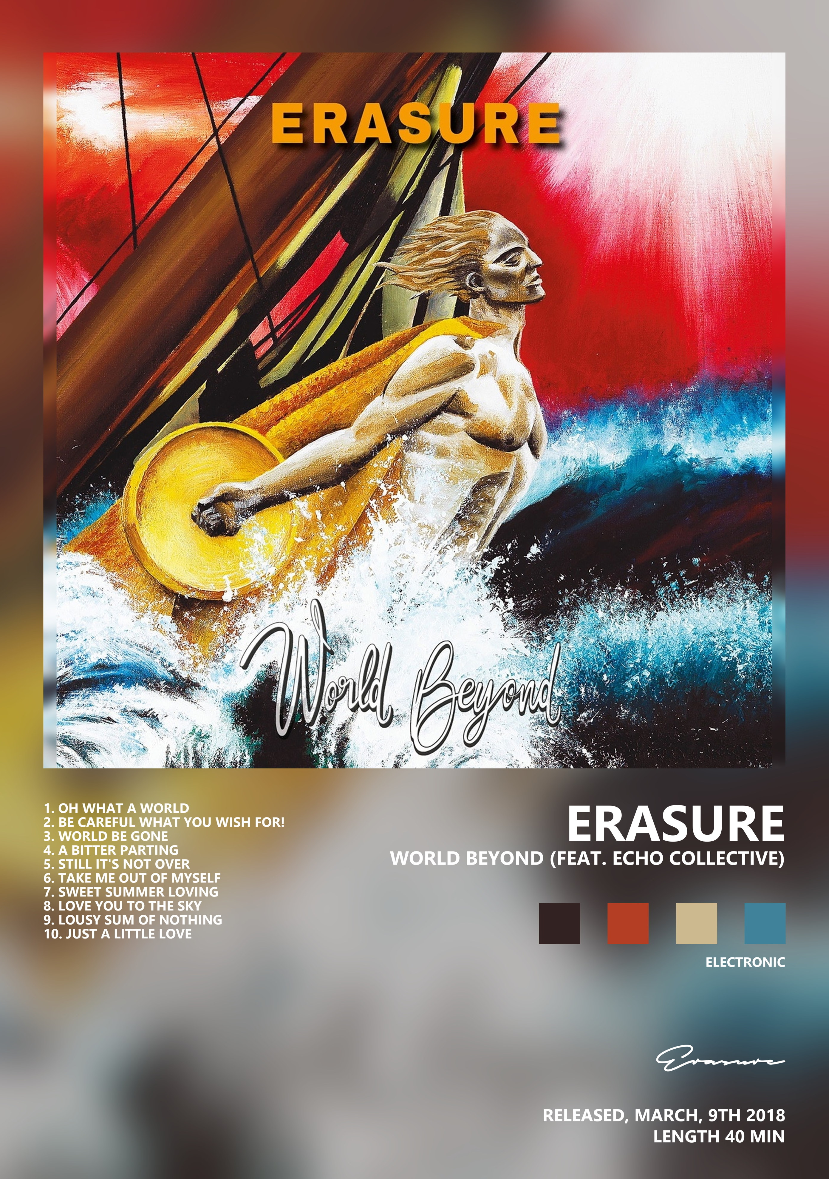 Музыкальный постер: Erasure — World Beyond feat Echo Collective