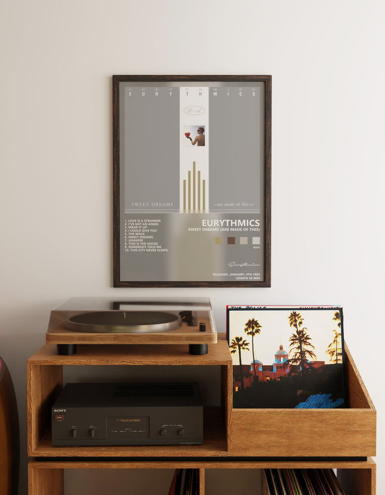 Музыкальный постер: Eurythmics — Sweet Dreams Are Made of This