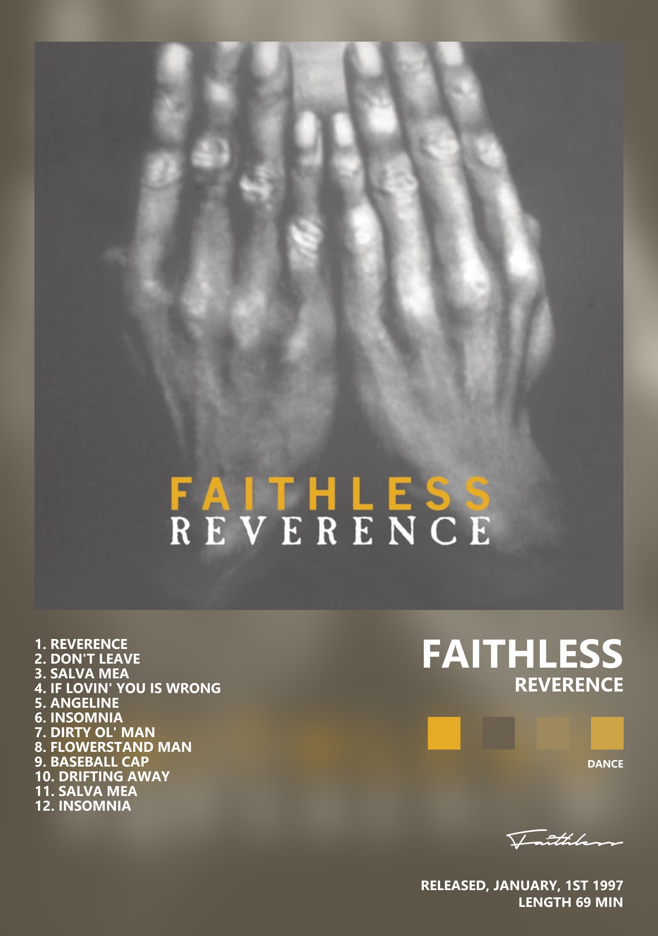 Музыкальный постер: Faithless — Reverence